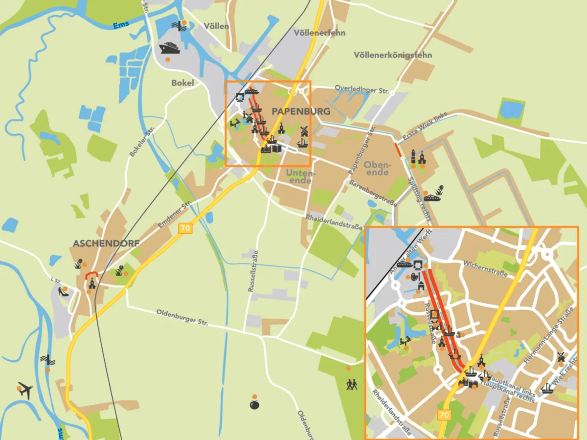 Stadtplan Papenburg